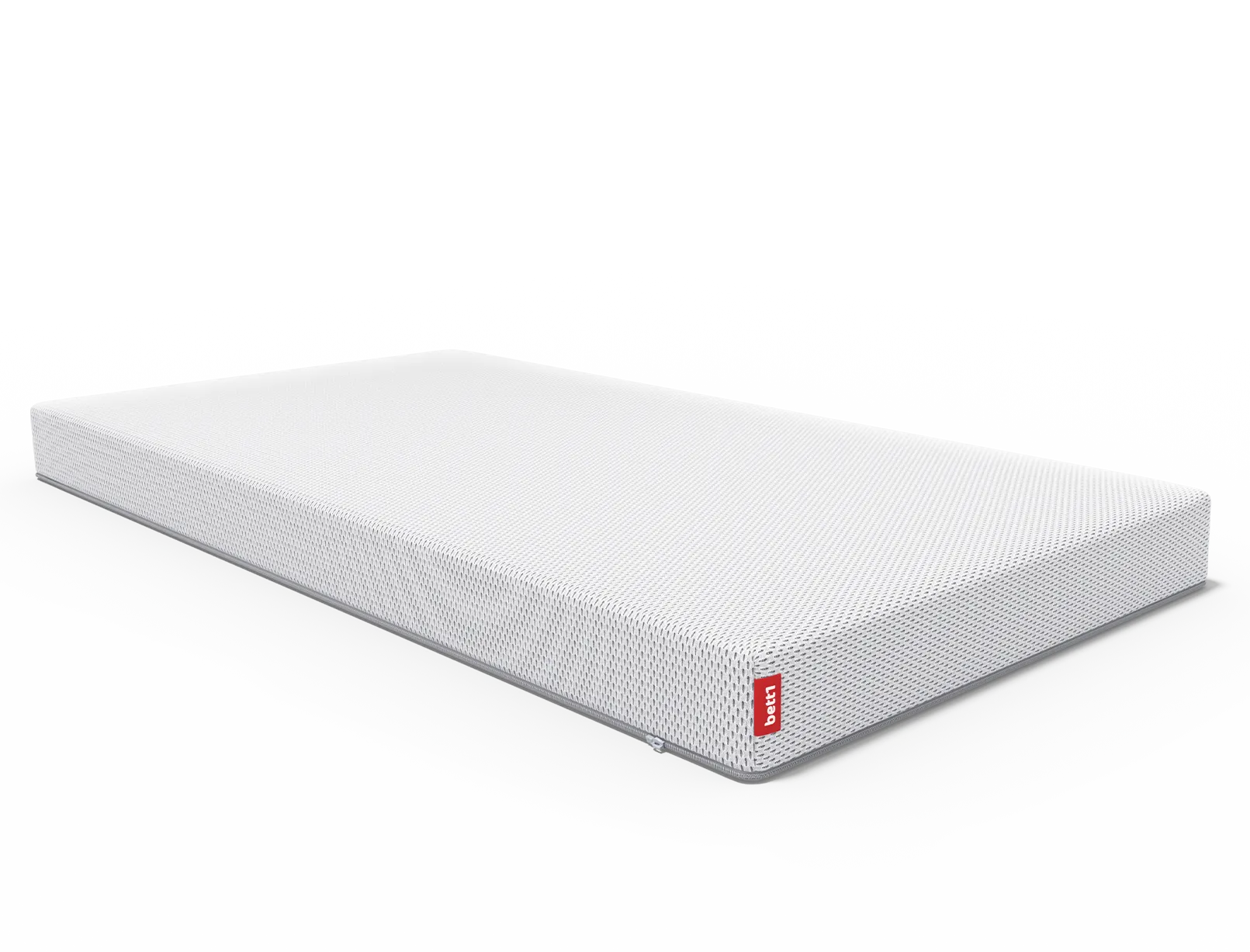 Au-dessus du matelas pour enfants et bébés, un sceau de kidsgo avec le texte : recommandation des familles kidsgo.de Bodyguard matelas enfant bett1.fr