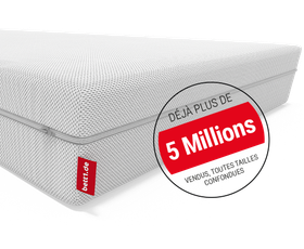 Matelas Bodyguard avec la pastille "plus de 5millions déjà vendus."