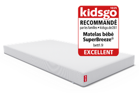 Au-dessus du matelas bébé SuperBreeze