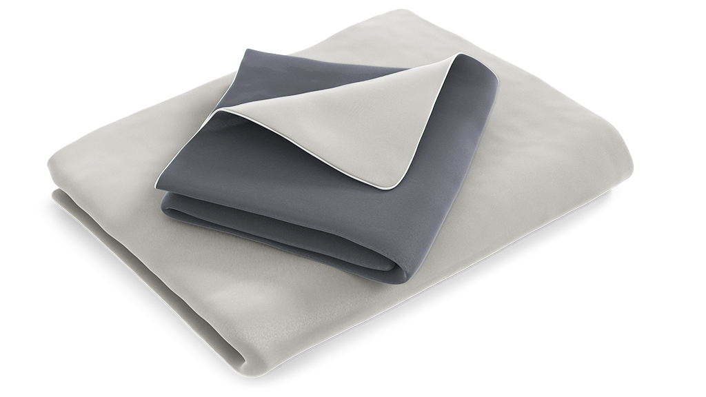 Linge en satin soft breeze gris