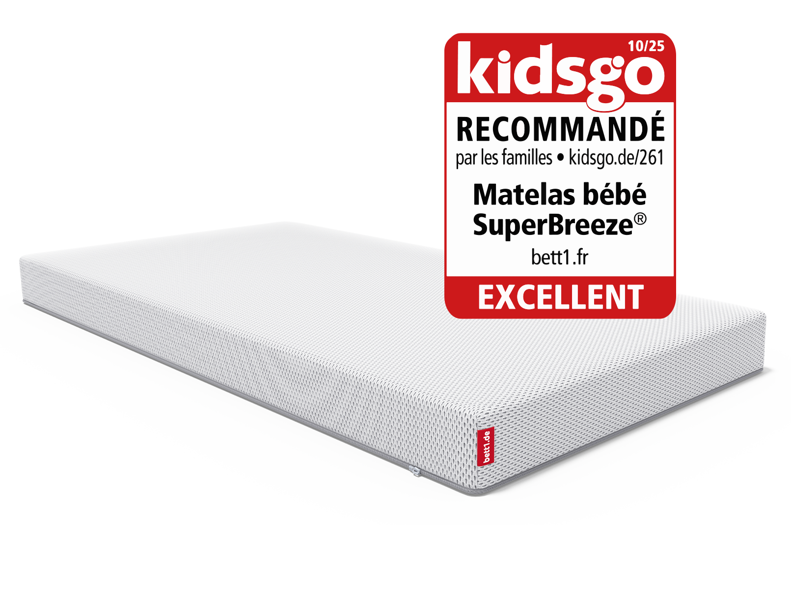 Au-dessus du matelas bébé SuperBreeze