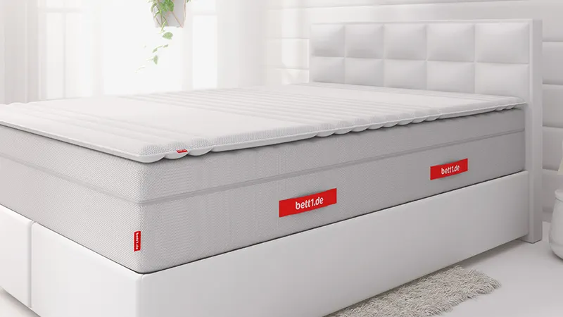 Surmatelas BODYGUARD installé sur un matelas FLIP