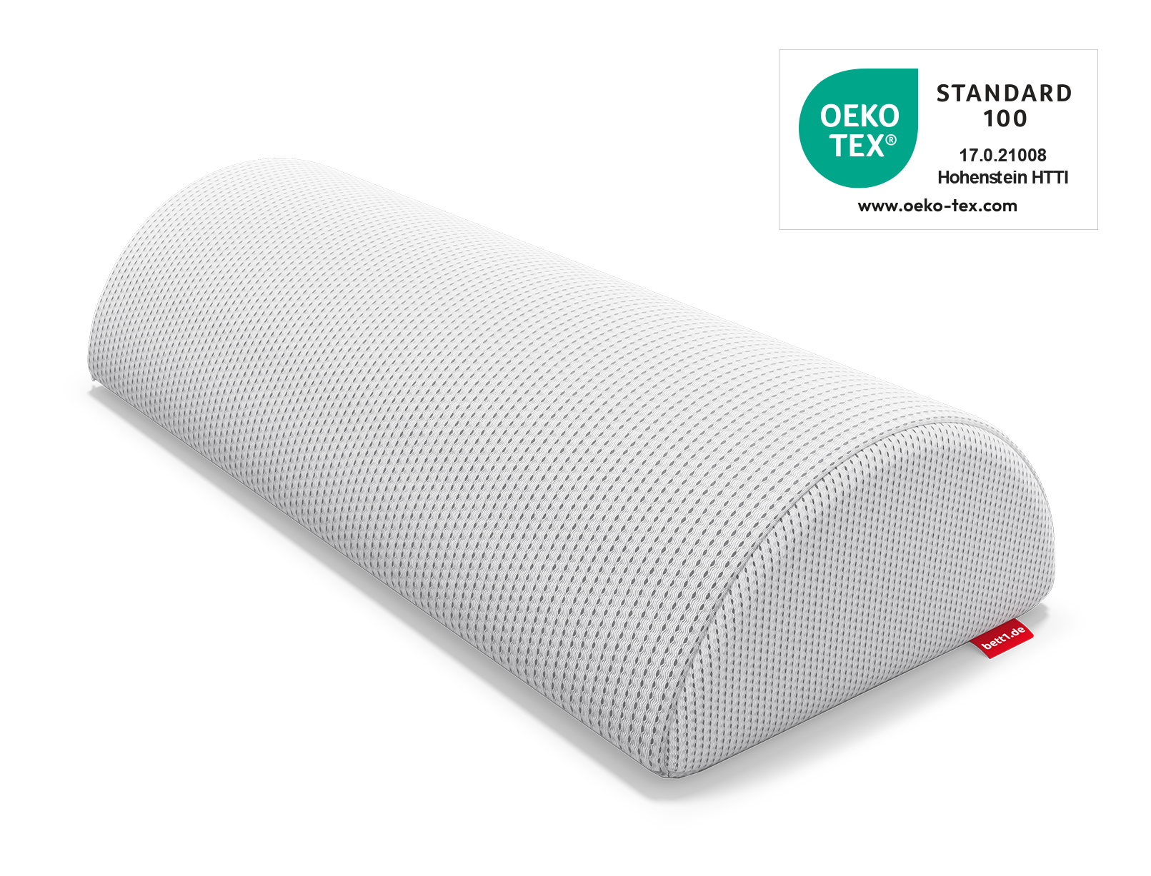 Traversin BODYGUARD®. Porte également le label Oeko-Tex® Standard 100.