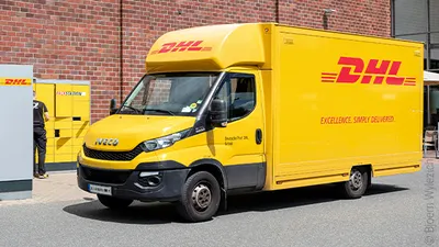Camion Jaune de DHL
